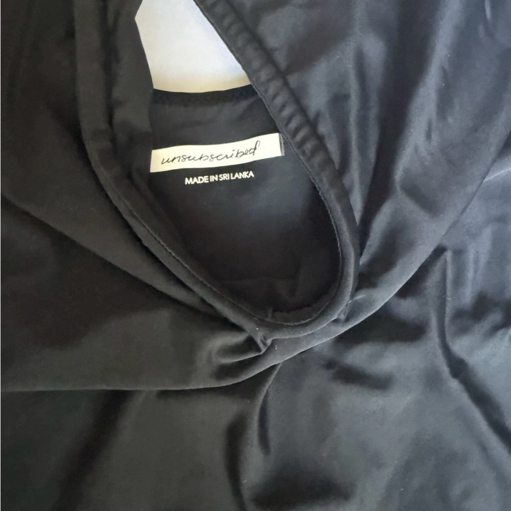 Black Women's One-Piece Swimsuit with Front Keyhole - Picture 3 of 4